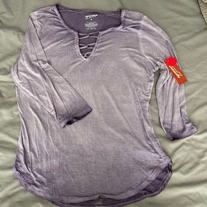 Arizona Jeans ombré lilac top, Size XL NWT